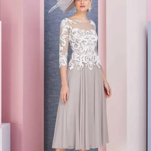 Newest-Tea-Length-Mother-of-the-Bride-Dresses-2020-Lae-Applique-3-4-Long-Sleeves-Cocktail-1