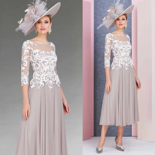 Newest-Tea-Length-Mother-of-the-Bride-Dresses-2020-Lae-Applique-3-4-Long-Sleeves-Cocktail
